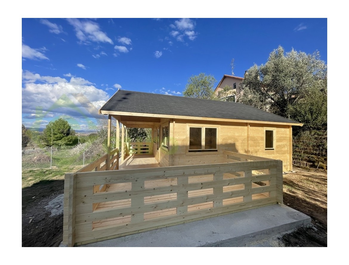 Casa de madera ASTI , 64 m2 - 44mm